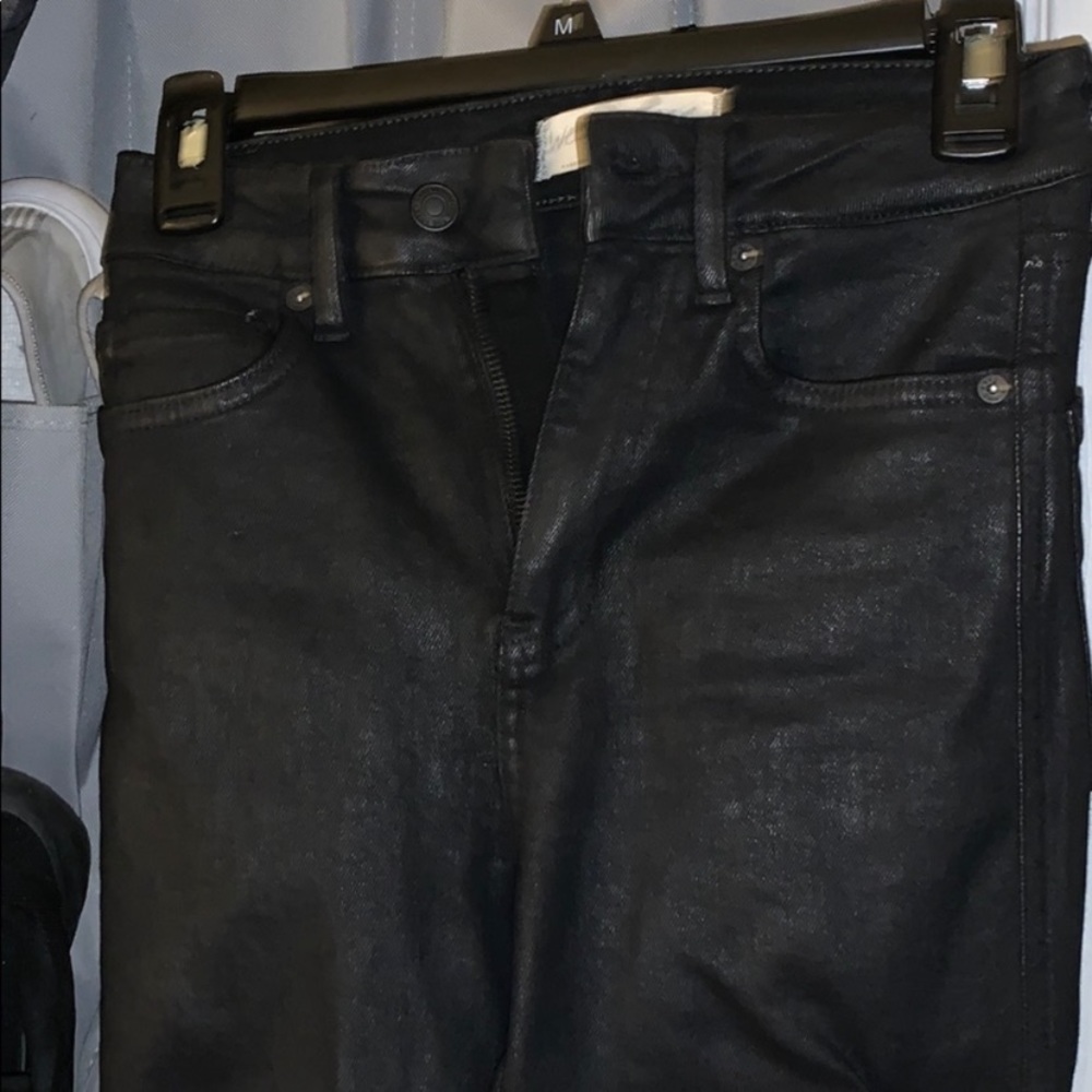 NWOT Free People Raw High Rise Coated Skinny Jeans - Picture 6 of 7